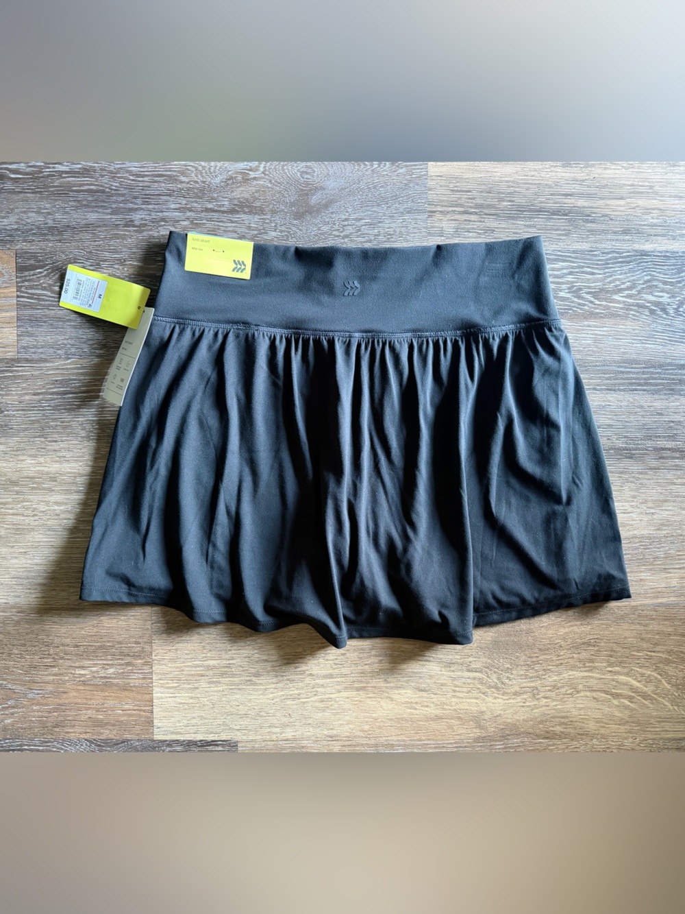 NWT All in Motion Black Mid-Rise Knit Skirt Skort - Picture 6 of 6